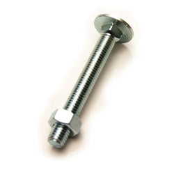 M6 x 50mm Carriage Bolt & Hex Nut BZP - Thunderfix Hardware