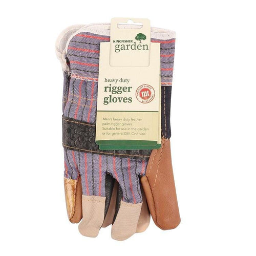 Men's Heavy Duty Leather Palm Rigger Gloves | Kingfisher