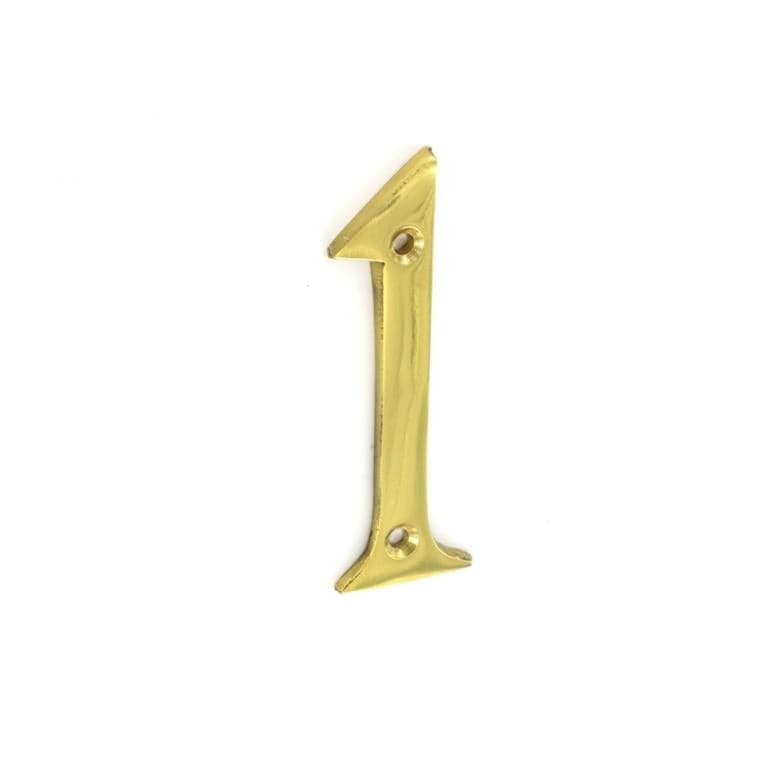 Number 1 Brass 75mm | S2501 | Securit Service Item Securit 901218