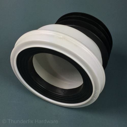 Offset WC Toilet Pan Connector to 110mm Soil Pipe