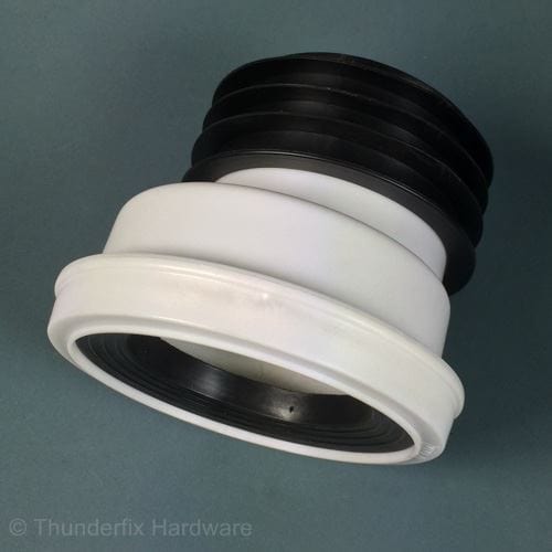 Offset WC Toilet Pan Connector to 110mm Soil Pipe - Thunderfix Hardware
