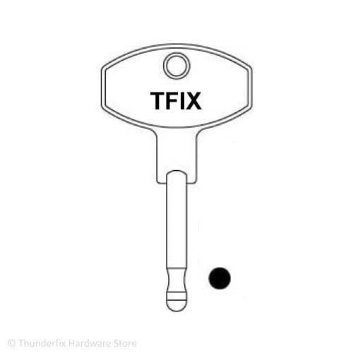 Plant Key 100687 Excavator Lawn Mower Fork Lift Tractor to suit Bosch | Thunderfix Industrial Keys Thunderfix 100687