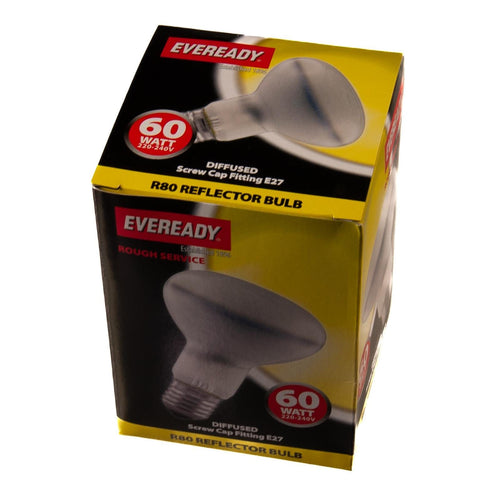 R80 Reflector Bulb E27 Incandescent Spot Lightbulb | Eveready