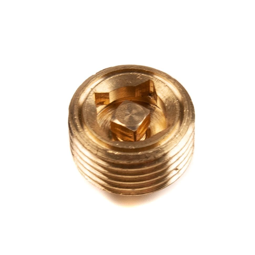 Radiator Air Vent Bleeder Brass 1/2" BSP 18.63mm Diameter Thread - Thunderfix Hardware