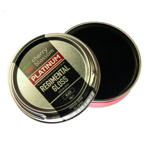 Regimental High Gloss Black Shoe Polish with 40g | Cherry Blossom