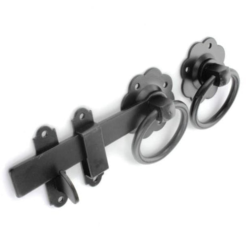 Ring Gate Latch Black 150mm