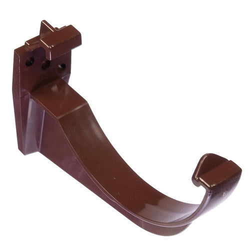 Round Fascia Bracket 112mm Brown Gutter / Guttering Fixing Clip RK1 | Floplast