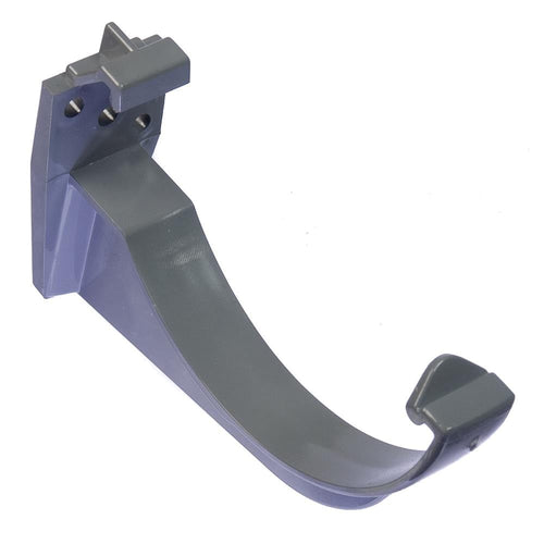 Round Fascia Bracket 112mm Grey Gutter / Guttering Fixing Clip RK1 | Floplast