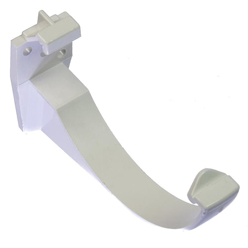 Round Fascia Bracket 112mm White Gutter / Guttering Fixing Clip RK1 | Floplast