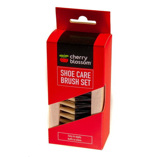 Shoe Care 2 Piece Brush Set | Cherry Blossom