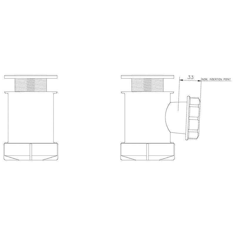 Shower Waste Trap Easy Clean Chrome Grid 40mm Pipe 19mm Water Seal Trap Waste Traps Floplast 100735