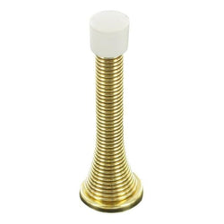 Spring Door Stop Brass Plated 75mm | S2571 | Securit Service Item Unbranded 901830