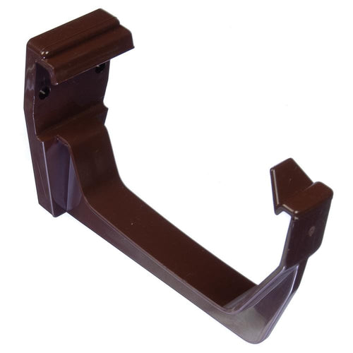 Square Fascia Bracket 114mm Brown Gutter and Guttering Fixing Clip RKS1 | Floplast