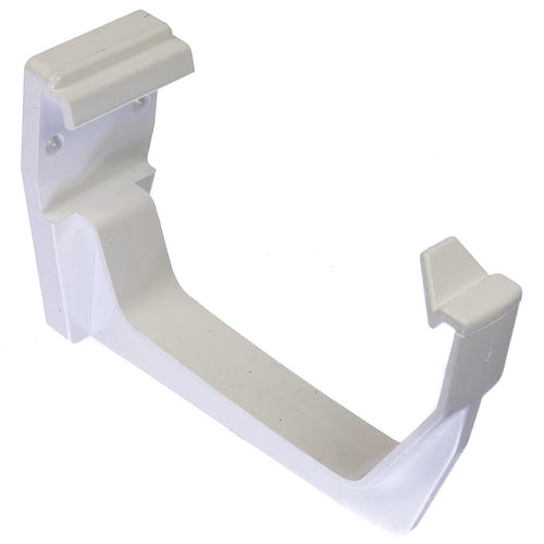 Square Fascia Bracket 114mm White Gutter and Guttering Fixing Clip RKS1 | Floplast