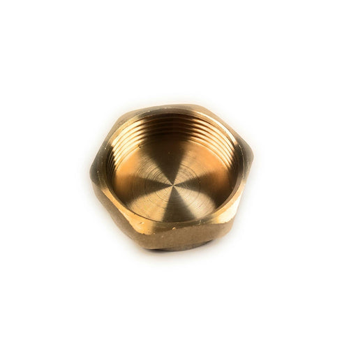 Stop End Cap 1 1/2" BSP Blanking Cap Brass Fits 45mm Thread