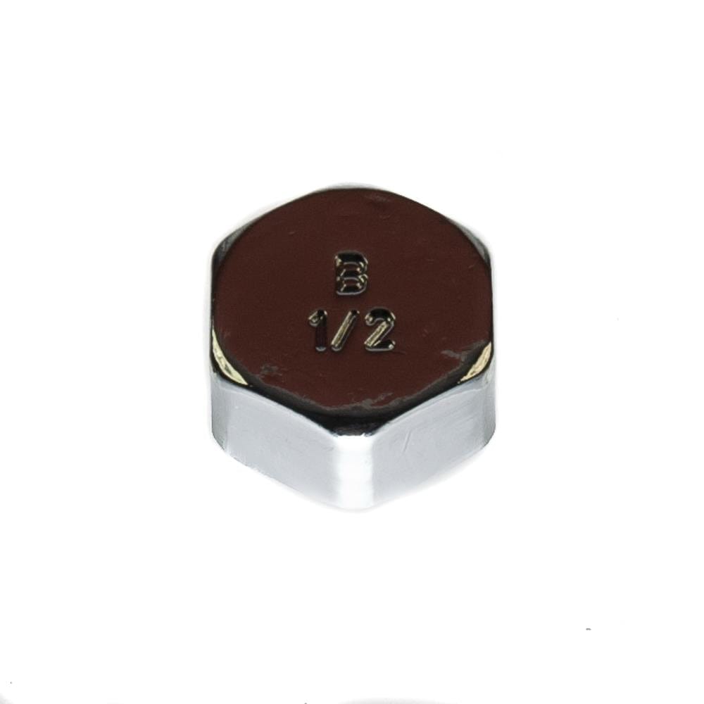 Stop End Cap 1/2" BSP Blanking Cap Chrome Plated Fits 19mm Thread Brass Caps Thunderfix 900409