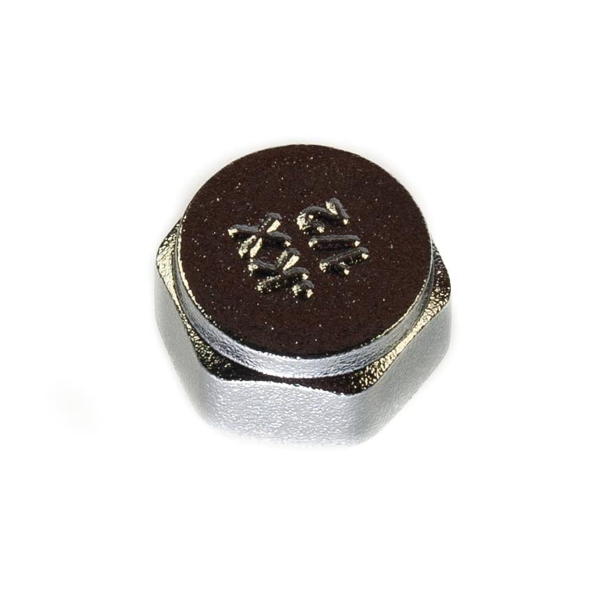 Stop End Cap 1/2" BSP Blanking Cap Size Stamped Chrome Plated Fits 19mm Thread Brass Caps Thunderfix 901565