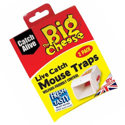 The Big Cheese Live Catch Mouse Trap Twin Pack Mouse Traps STV 900368