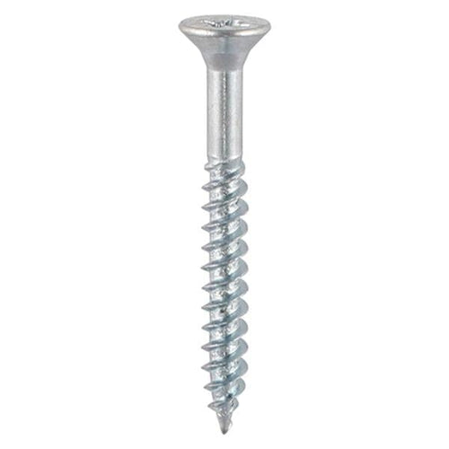 Twin Thread Wood Screws Countersunk ZP - 3.5mm x 30mm - 6 x 1 1/4" (Box of 200)