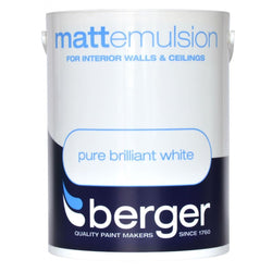 Vinyl Matt Pure Brilliant White Emulsion  | 1L | Berger Emulsion Paint Berger 900692