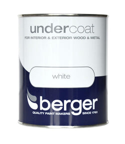 White Undercoat 750ml | Berger Primers and Undercoat Berger 900986