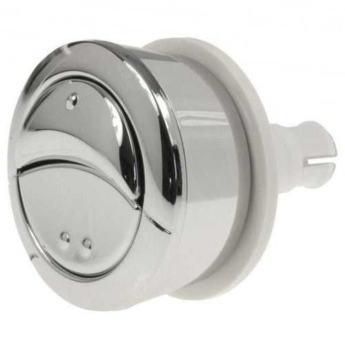 Wirquin Dual Flush Push Button to suit Jollyflush Valves White Backnut 19008001